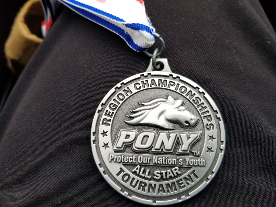 The Watsonville Pony all-star team battled its way through the losers bracket in the NorCal Coast Regional tournament and won a second place medal. (contributed by Olivia Guzman)